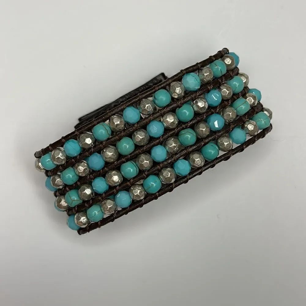 Premier Designs Beachbound Brown Leather Bracelet